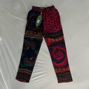 FARM Rio mixed scarves pajama pants XS NWT